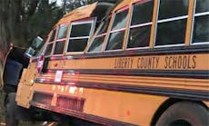 A school bus crash in Liberty County, Ga., has killed a 5-year-old passenger.