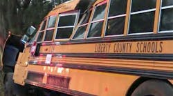 A school bus crash in Liberty County, Ga., has killed a 5-year-old passenger.