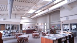 A welldesigned daylighting system adjusts and shuts off electric lights when the sun is sufficient to illuminate the space Photo courtesy of Sunoptics A welldesigned daylighting system adjusts and shuts off electric lights when the sun is sufficient to illuminate the space Photo courtesy of Sunoptics