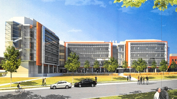 Construction of the Rutgers University Chemistry and Chemical Biology Building on the Busch campus in Piscataway NJ will enable faculty to expand and accelerate groundbreaking research in drug design alternative energy biomaterials nanotechnology and molecular engineering Rendering courtesy of Flad Architects