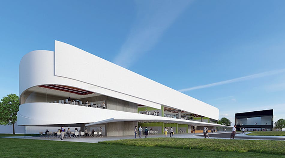 A rendering of the Center for Excellence planned for Magnolia High School in Anaheim, Calif.