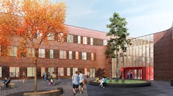 Rendering of plans for Reed Dunning School.