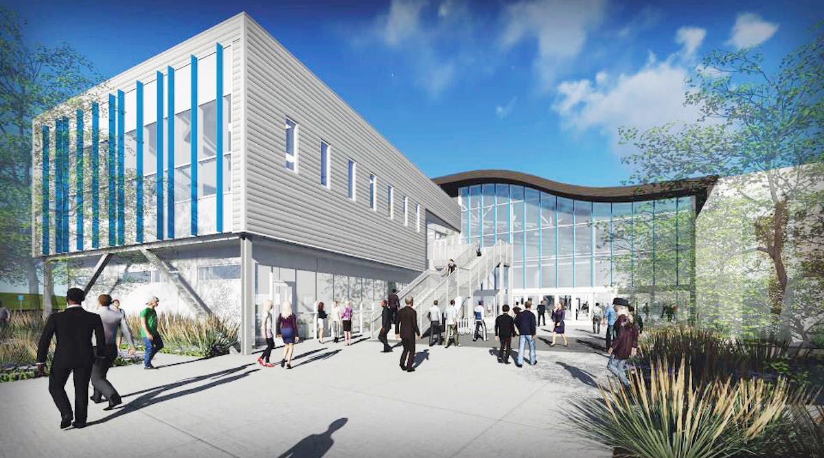 Rendering of the IDEA building at the ATEP development in Tustin, Calif.