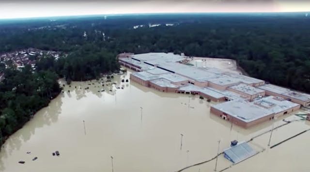 Kingwood High in the Humble (Texas) district was one of many schools in the state damaged by Hurricane Harvey.