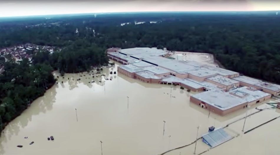 Kingwood High in the Humble (Texas) district was one of many schools in the state damaged by Hurricane Harvey.