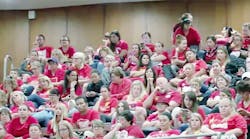 Striking Arizona teachers filled the galleries of the state capitol.