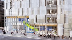 A seven-story building for the nursing school at the Columbia University Medical Center campus in upper Manhattan will begin construction later this year.