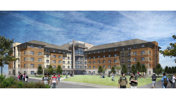 University of Nevada Reno Cooper Court Residence Hall rendering