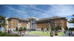 University of Nevada Reno Cooper Court Residence Hall rendering University of Nevada Reno Cooper Court Residence Hall rendering