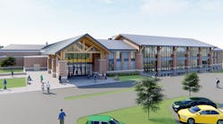 Rendering of renovated and expanded Cheel Campus Center