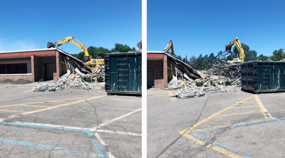 Glencairn Elementary in East Lansing has been demolished to make way for a new school building.