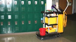 School cleaning professionals should learn the basics of choosing green products and how they fit into a complete approach to cleaning and disinfecting. (Raymore Peculiar East Middle School; Architect: Hollis + Miller Architects)