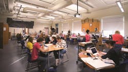 Rubber flooring installed at Portage Central High School Rubber flooring installed at Portage Central High School
