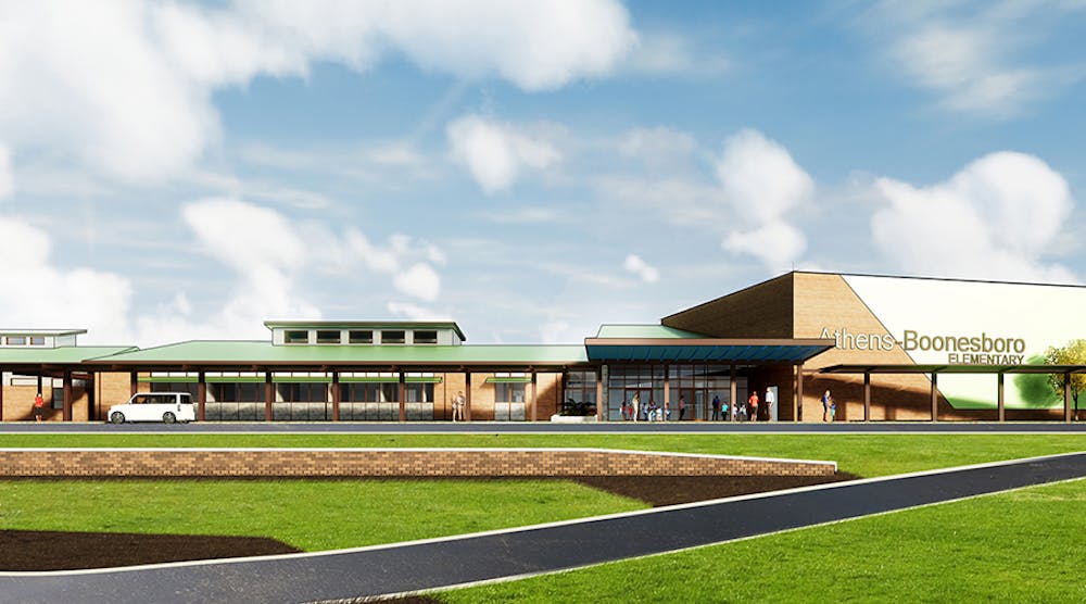 Rendering of plans for new elementary in Lexington, Ky.