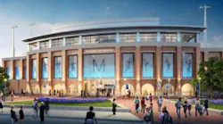 Rendering of new football stadium in the McKinney district