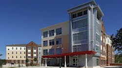 A Shippensburg University housing project was recognized for its sustainable design and construction. Most of the debris from the demolished buildings in the first phase was either recycled or reused in the second phase.