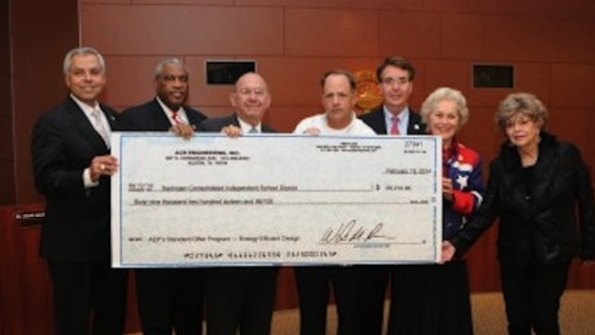 School district receives rebate check