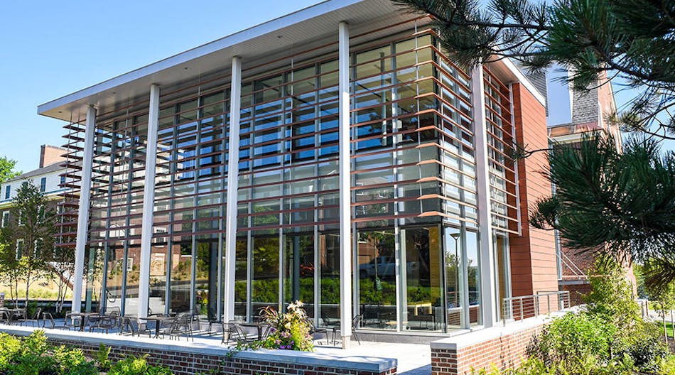 The renovation of Grossman Hall at Colby College has received LEED Platinum certification.