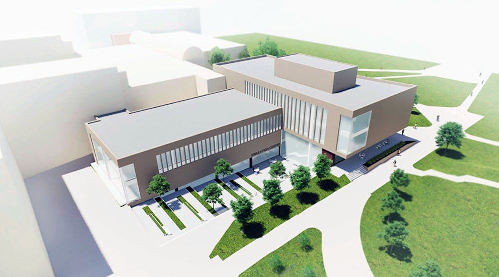 Rendering of plans for new nursing school facility at University of Missouri.