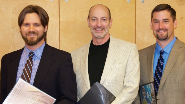 The 2014 Educational Interiors Showcase jury left to right Rossetti Kuhnen and Dedeke