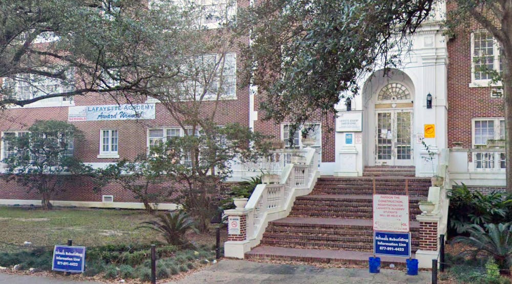 Students at Lafayette Academy in New Orleans have been relocated while asbestos remediation is completed.