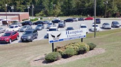 Hampton Elementary in Greensboro, N.C., was one of three schools in Guilford County that sustained significant tornado damage in 2018.