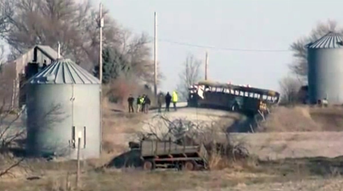 A 2017 school bus fire in Iowa killed the driver and a student.
