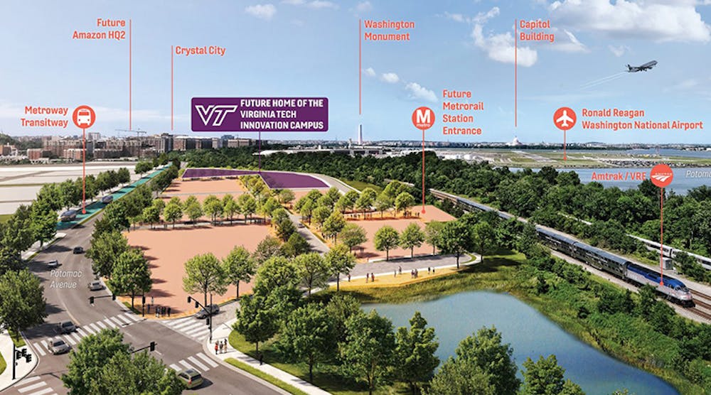 Virginia Tech plans to build its Innovation Campus in Alexandria.