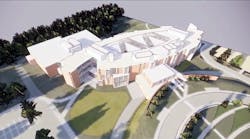 Rendering of plans for a new Fuller Middle School in Framingham.