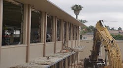 Demolition of classroom buildings at Pacific Beach Middle School are among the facility improvements in San Diego Unified&apos;s bond program.