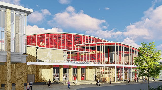 Rendering of Convocation Center planned at Fairfield University