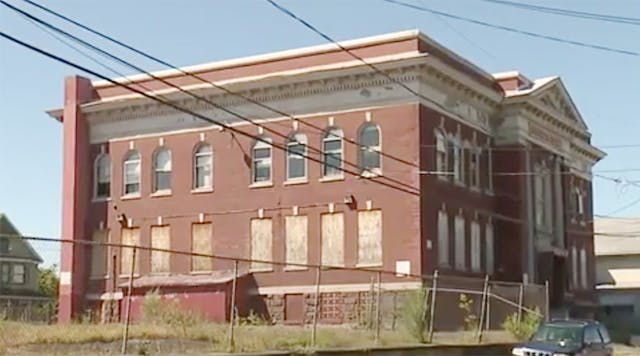The former Lincoln-Jackson Elementary School in Scranton, Pa.