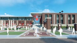 Rendering of plans for a new athletic facility at the University of Nebraska in Lincoln.