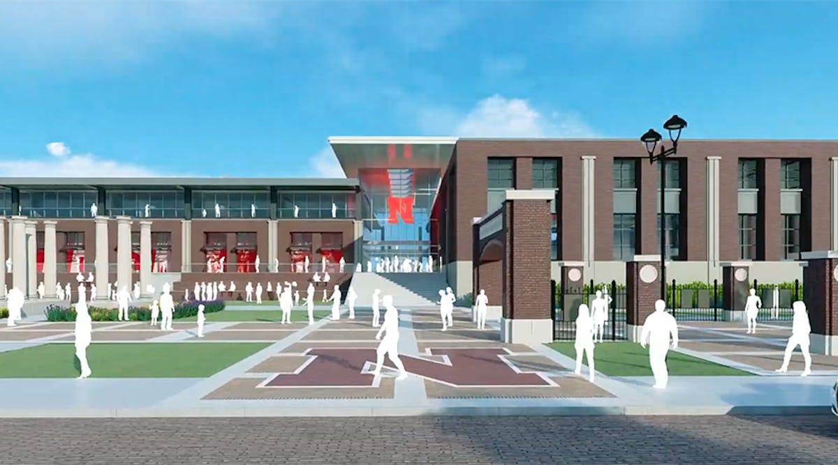 Rendering of plans for a new athletic facility at the University of Nebraska in Lincoln.