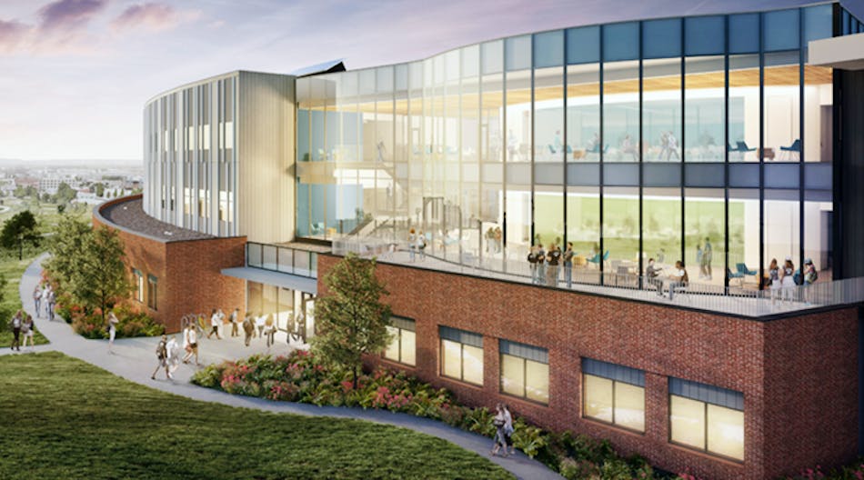 Rendering of Gonzaga University&apos;s planned Integrated Science and Engineering facility.