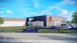 Rendering of plans for a new Brownfield High School. Rendering of plans for a new Brownfield High School.