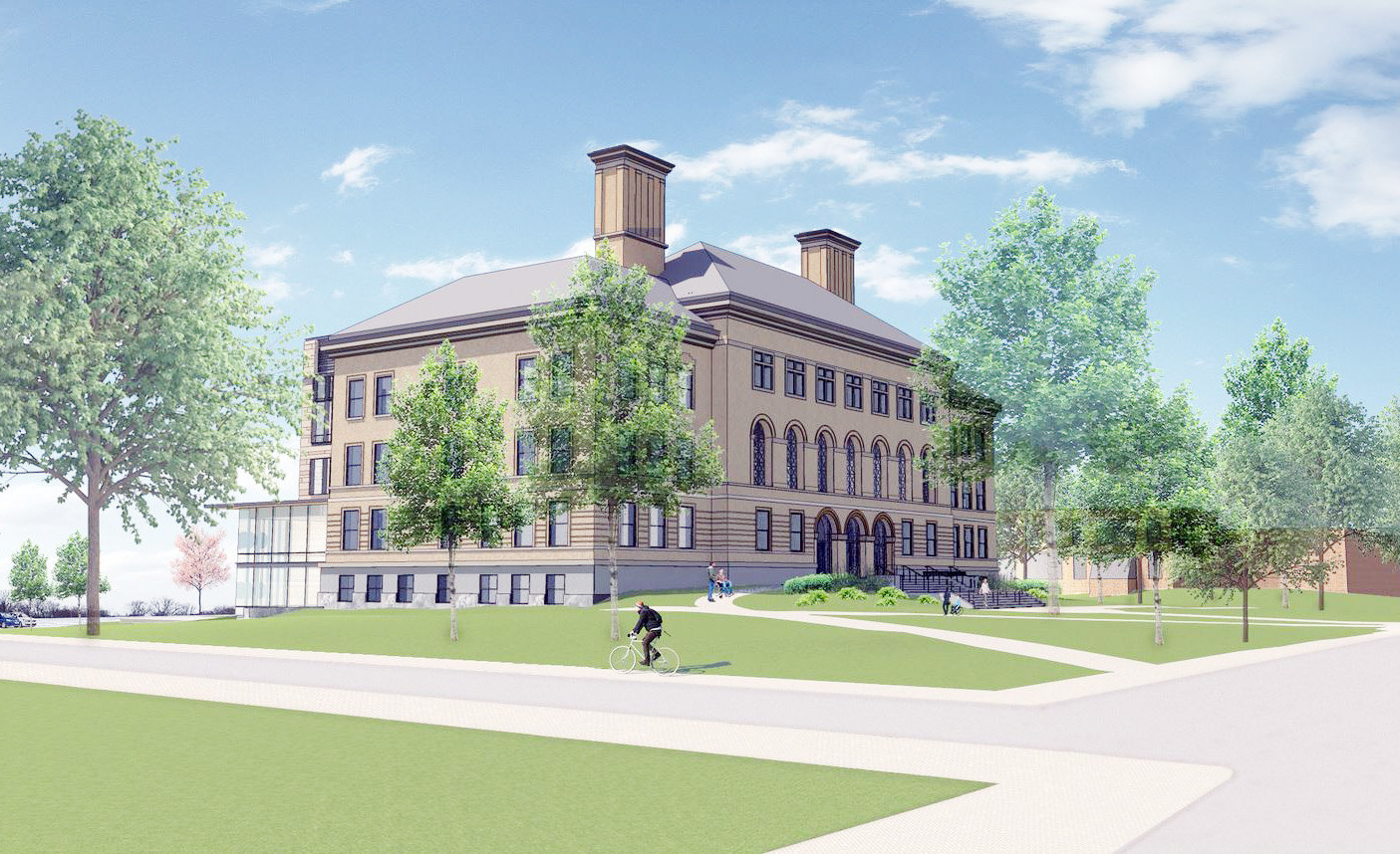 Coburn Hall has reopened after a $47 million renovation and expansion.