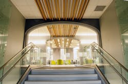The renovation of Ellis Hall at Ohio University has received LEED Gold certification. The renovation of Ellis Hall at Ohio University has received LEED Gold certification.