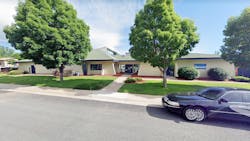 Justice High School is housed in a building designed as a child care center. Justice High School is housed in a building designed as a child care center.