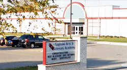 The Saginaw district is considering a plan to tear down the Saginaw Arts & Sciences Academy and build a comprehensive high school on the site.