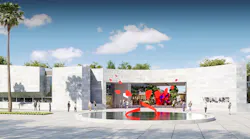 Rendering of plans for upgrading the Visual Arts complex at Cal State Fullerton.
