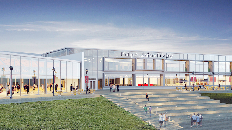 Rendering of the Zaffere LIbrary, which will be built on Stevenson University's Owings Mills campus.