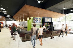 Rendering of plans for the Cornerstone Exchange at the Uniersity of Kentucky. Rendering of plans for the Cornerstone Exchange at the Uniersity of Kentucky.