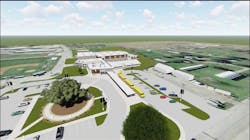 Rendering of the planned Shanklin Elementary campus in Luling, Texas. Rendering of the planned Shanklin Elementary campus in Luling, Texas.