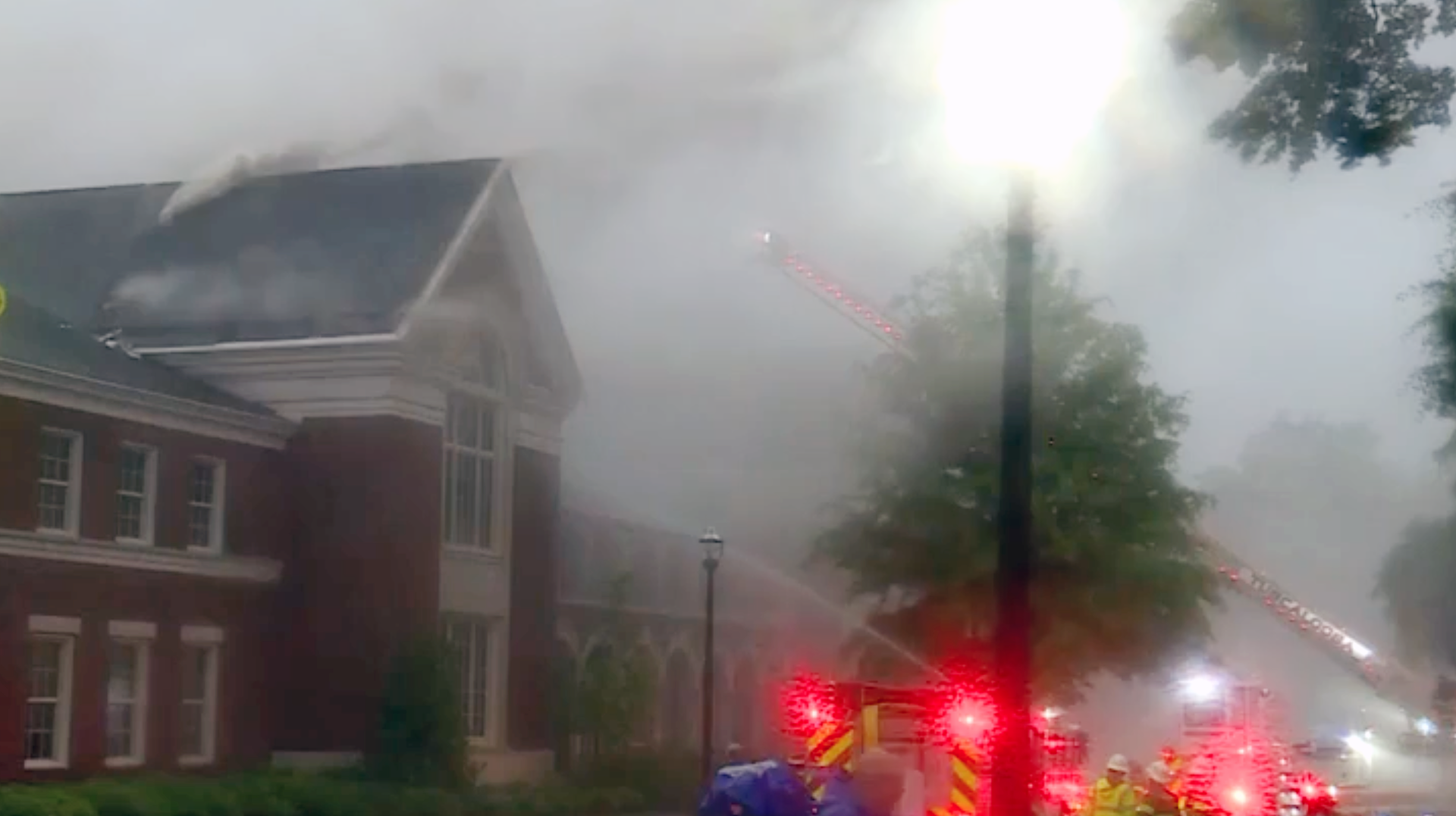 A fire has damaged the Moody Music Building at the University of Alabama.