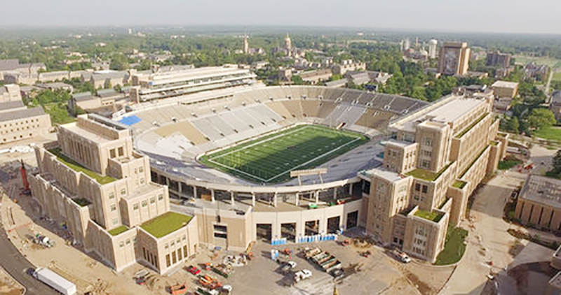 notre dame campus crossroads