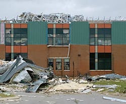 East Brainerd Elementary School in Chattanooga sustained major damage in a storm. East Brainerd Elementary School in Chattanooga sustained major damage in a storm.