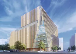 Rendering of first academic building planned for Virginia Tech's Innovation campus. Rendering of first academic building planned for Virginia Tech's Innovation campus.