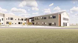 Rendering of plans for La Center Middle School.