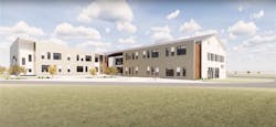 Rendering of plans for La Center Middle School. Rendering of plans for La Center Middle School.